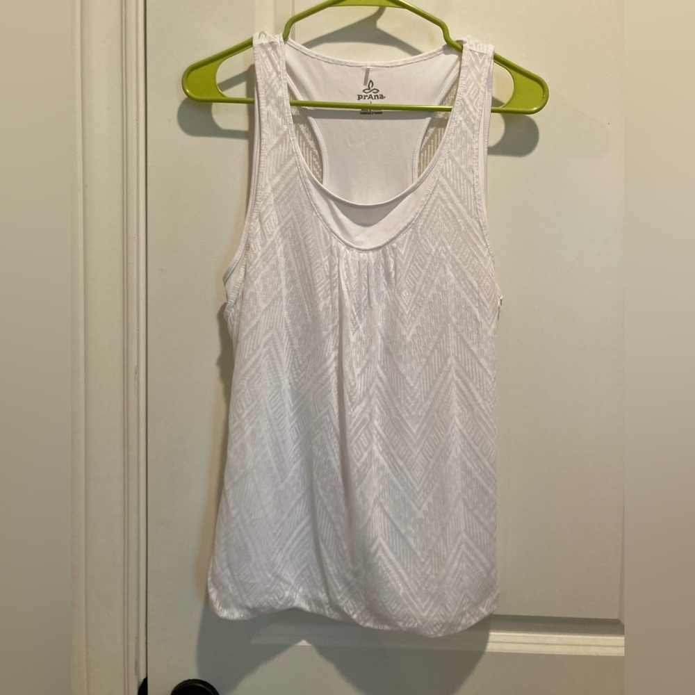 Prana Women's EUC White Tank Top